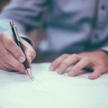 To co-sign means to sign along with someone else. The contract will now have two signatures, yours and your friend’s. By cosigning you and your friend are committing to pay back the loan with interest. Learn more by listening to this podcast episode.