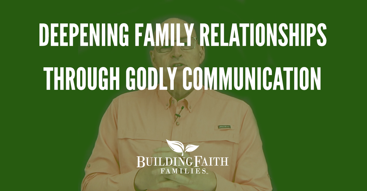 Loving God and each other are relationships. Relationships are built on edifying communication. No one can build up, or tear down, more than those that we love the most. In this workshop we will examine how to hear and understand each other in a safe place.