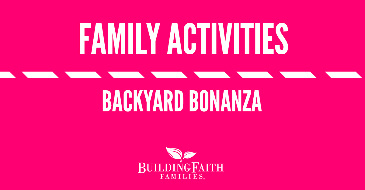 Enjoy this family activity video about having fun outside from Steve Demme (Building Faith Families).