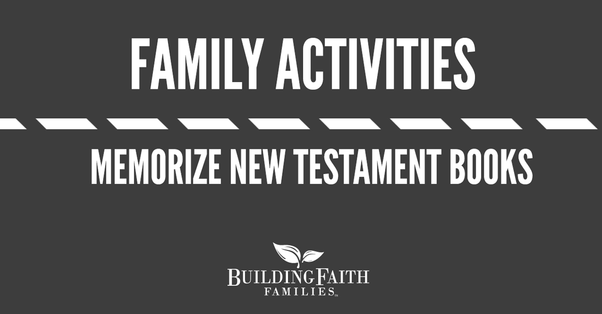 Enjoy this family activity video about memorizing the books of the New Testament from Steve Demme (Building Faith Families).